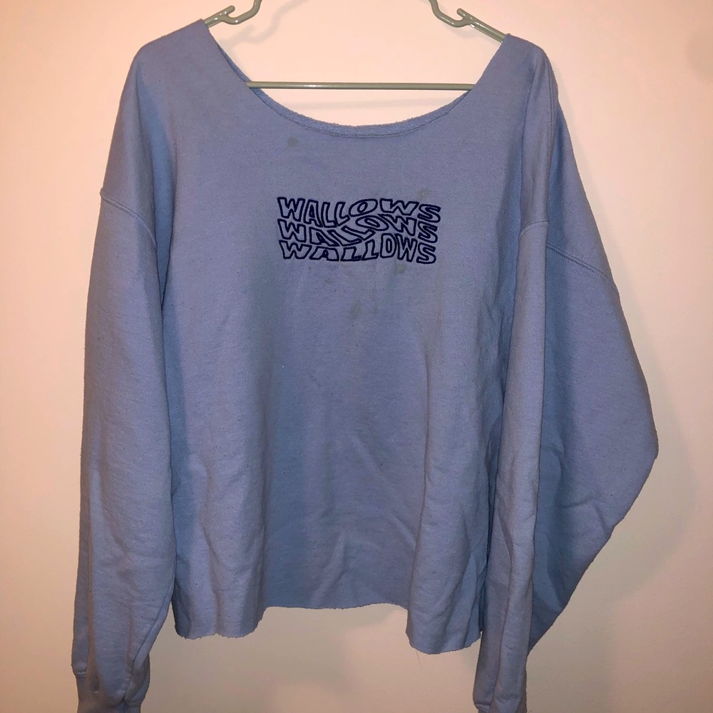 wallows the band cropped crewneck